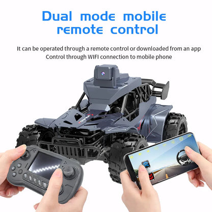 Rc Car with Camera Lcd Remote Fpv Real Time Transmission High Speed 2.4g Remote Control Car Voice Chat RC Ground Vehicles Toys