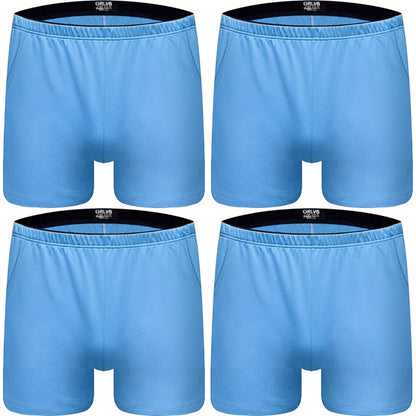 1/2/4 PCS ORLVS Boxer Men Underwear Cotton Pouch Boxershorts Sleep Men Underpants Panties For Swim Or Boxers Shorts With Pocket