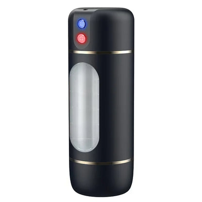 New Automatic Male Realistic Double Penetration Channel Vibration Deep Throat Vagina Heating Voice Pocket Cat Adult Sex Toy