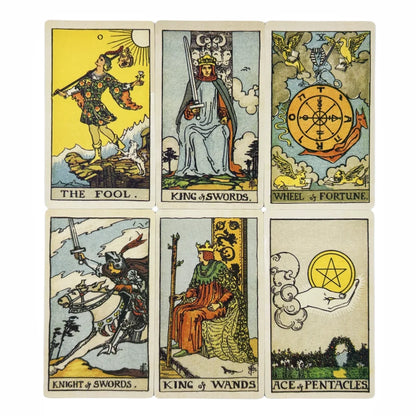 1/3/5 Pcs The Classic Tarot Cards Deck For Easy Beginners Fate Fortune Telling Party Tabletop Board Game Wholesale