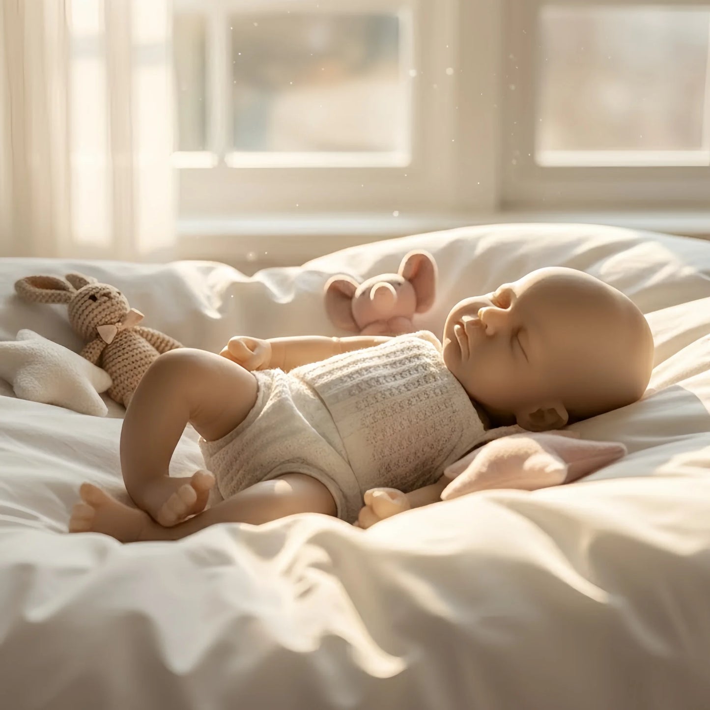 33CM Open Mount Reborn Dolls Unpainted Loulou Full Body Soft Solid Silicone Reborn Doll Reborn De Silicona Cuerpo Entero