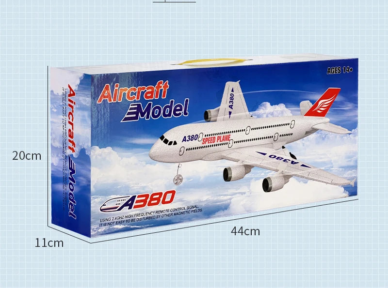Hot Gyro Airplane Airbus A380 RC Airplane Foam Toys 2.4G Fixed Wing Plane Outdoor Toys Drone  Easy Fly Children Gift