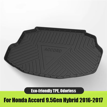 Custom Fit TPE Cargo Liner For Honda Accord 7th-11th Gen 2003-2023 Odorless Anti-Slip Waterproof Durable Trunk Mat Car Accessori