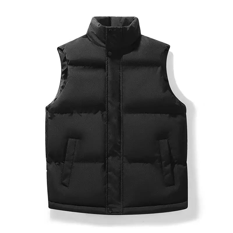 2026 New Men's down Vest Autumn Winter Large Size Sleeveless Casual Thickened Men's Vest Fashionable Youth Active Style Zippe...