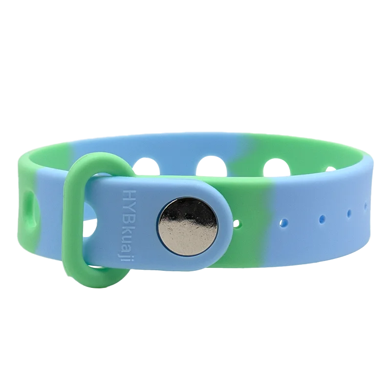 1-24pcs 21.5cm Silicone Bracelets with Holes Soft Wristbands Fit Shoe charms Shoe Accessories Pins Adjustable Size Kids Ornament