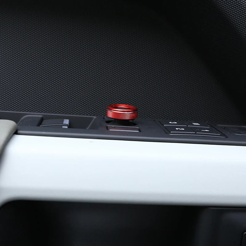 cheya Car central control air conditioner volume knob decorative cover For Land Rover Defender 110 2020+ Aluminum accessories