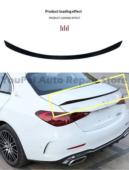 For 2020+ Mercedes C-Class W206 Precise Fit Roof Spoiler, Carbon Fiber Style Exterior Upgrade Parts