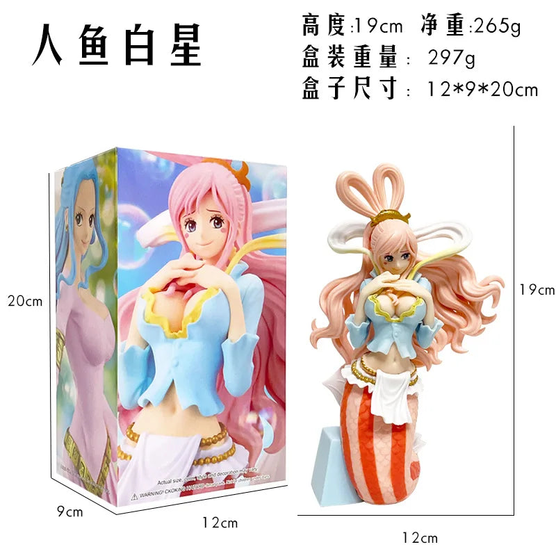 One Piece Anime Figure Nami Shirahoshi Nico Robin Nefertari D Vivi Action Model Pvc Statue Desktop Ornament Collection Toys Gift