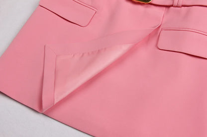 2025 Spring and Autumn New Fashion Professional OL Women's Suit Jacket Top A Line Short Skirt Set Temperament Two-piece Set