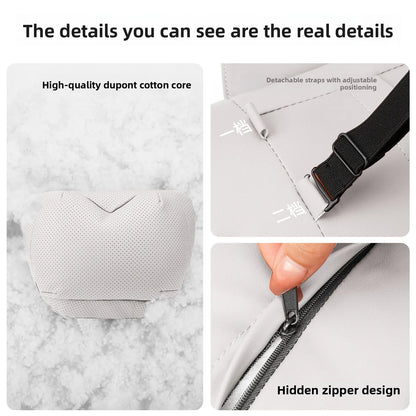 High Quality Universal Car Headrest Cushion Car Seat Neck Pillow High-grade Leather Breathable Lumbar Support Car Pillow