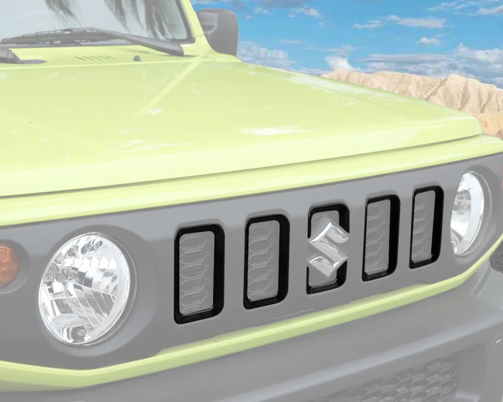Car Front Grille Grill Inserted Cover for Suzuki Jimny JB64 JB74 2019 2020 2021 2022 2023 Racing Grills Exterior Accessories ABS