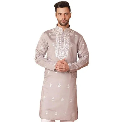 Men's digital printed kurta vardha regular fit Mandarin collar long suitable all occasions such as birthday wedding Aidilfitri