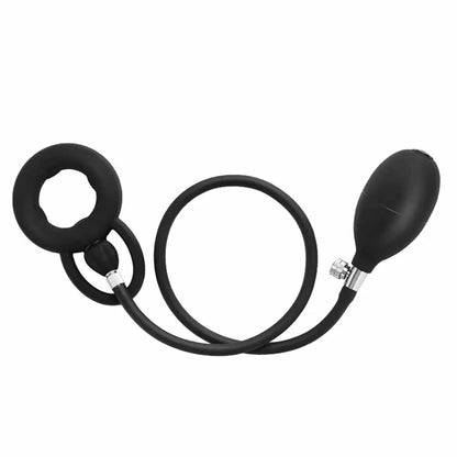 Inflatable Cock Ring Ejaculation Delay Penis Ring Liquid Silicone Erection Enhancing Flirting Training Male Masturbator Sex Toys