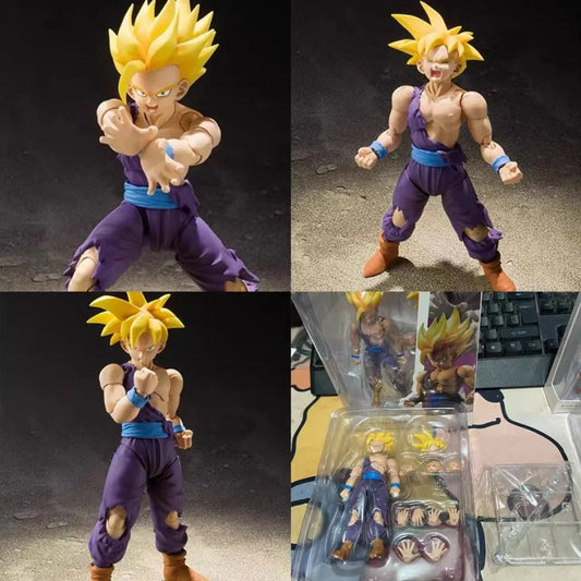 New Dragon Ball Z Super Saiyan Son Gohan Battle Damaged Ver Pvc Action Figure Statue Collection Kids Anime Collectible Toy Doll
