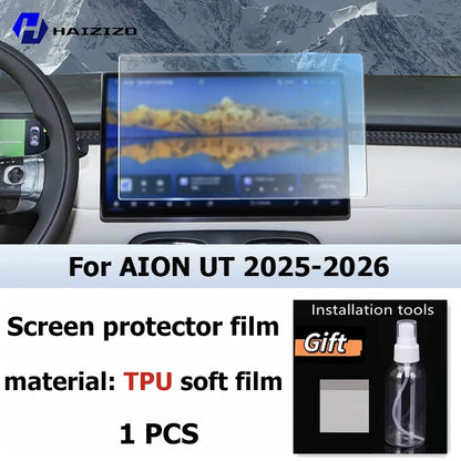 For AION UT 2025-2026 Car interior Matte Screen Protector console GPS Navigation LCD screene TPU film Scratch resistant PPF