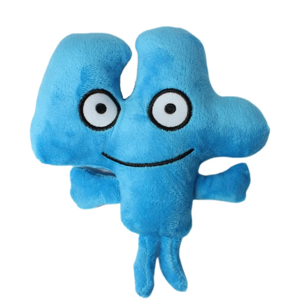 Bfdi Four Plush Doll Game Battle for Dream Island Cosplay Plushie Toy Number Flower Woody Coiny Firey Lollipop Soft Kids Gift