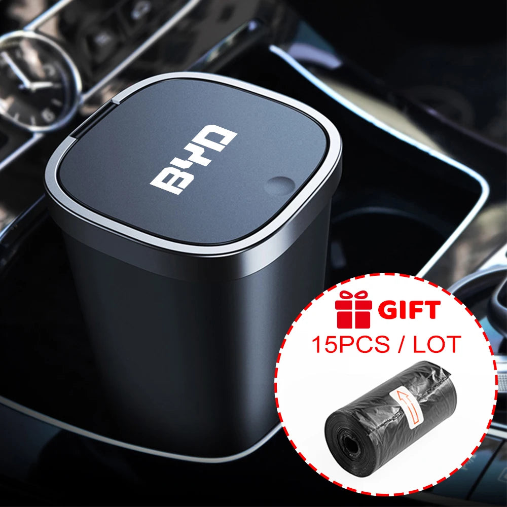 Car Trash Bin Garbage Storage Can Dust Case Auto Accessories For BYD F3 E6 Yuan Plus Atto F0 G3 I3 Ea1 Song Max Tang Dmi 2din