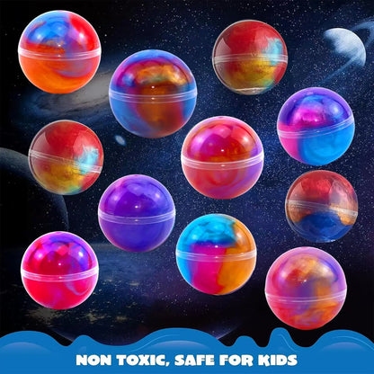 24pcs Galaxy Slime Eggs Starry Sky Crystal Mud Non-Sticky Stress Relief Fidget Toys Modeling Clay for School Class Birthday Gift