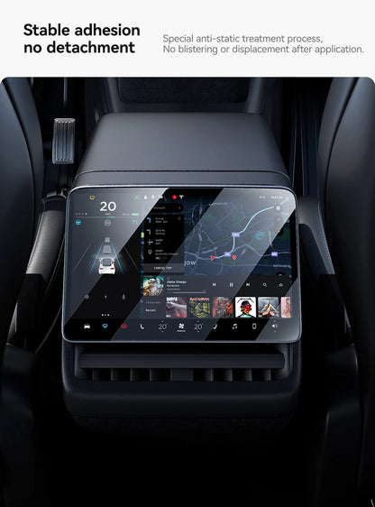 YZ Tempered Glass Film Protector For Tesla Model 3/Y/YL Highland Juniper 2025-2026 Rear Row Center Control Screen Protective