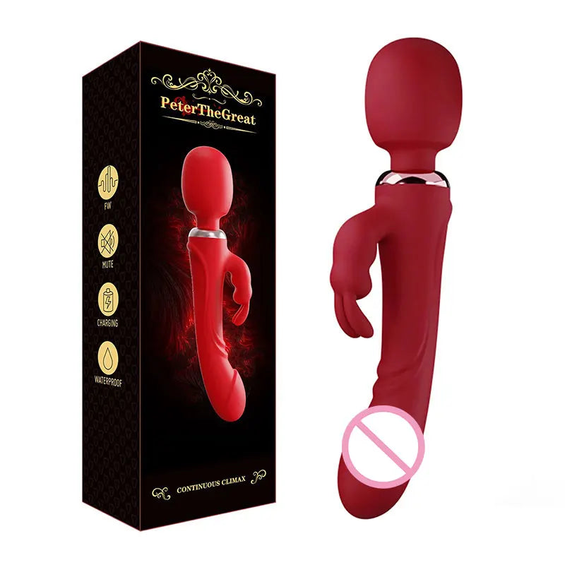 Double Head Powerful Vibrator for Women 30 Speed Clit Stimulator G Spot Vagina Massager Female Masturbator Sex Toys for Adult 18