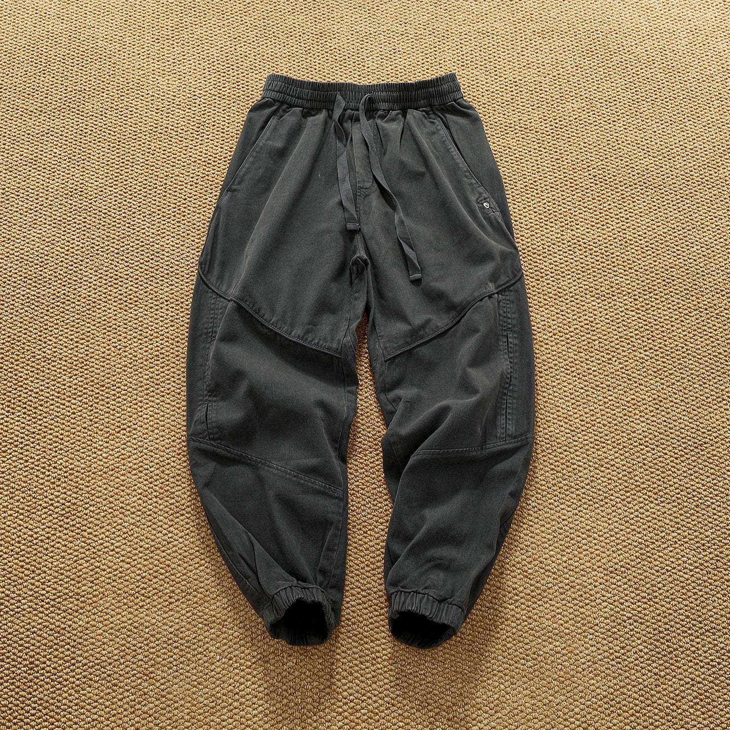 Heavy thick slim workwear casual pants for men in autumn and winter
