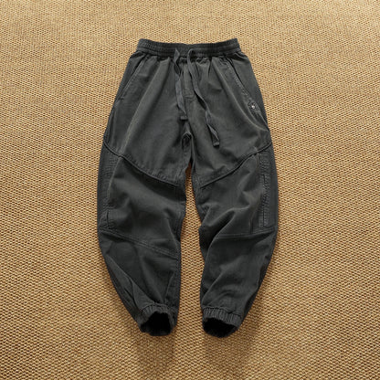 Heavy thick slim workwear casual pants for men in autumn and winter