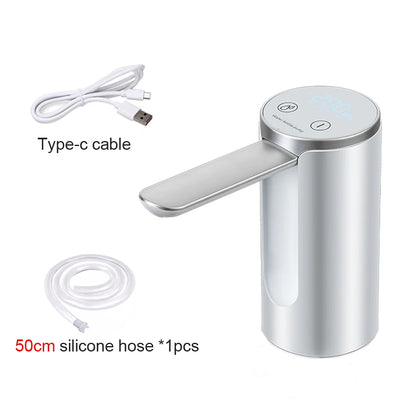 Electric Water Gallon Pump Automatic Water Pump 19 Liters Foldable Desktop Water Bottle Pump USB Rechargeable Water Dispenser