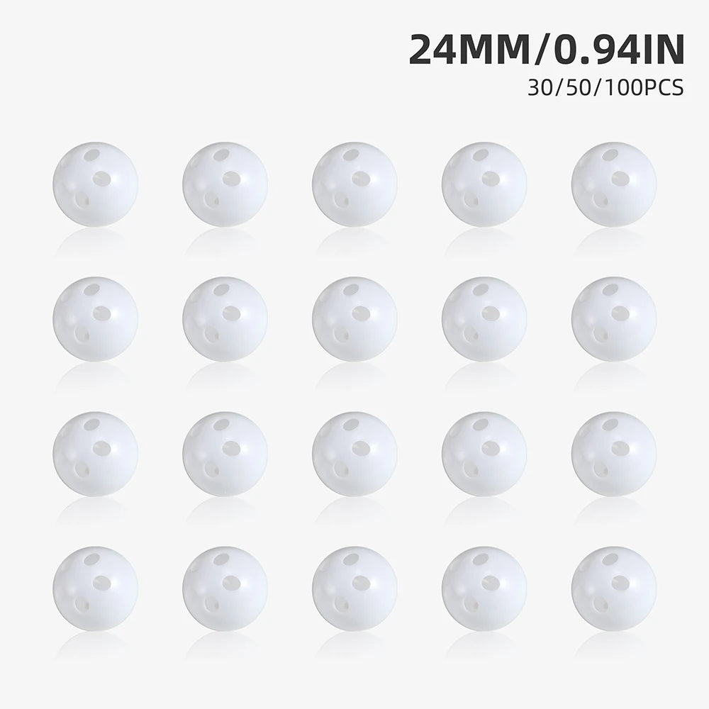 30/50/100pcs Plastic Rattle Bell Balls Squeaker Pet Baby Toys Diy Rattle Beads Noise Maker Repair Fix Dog Plush Doll Accessories