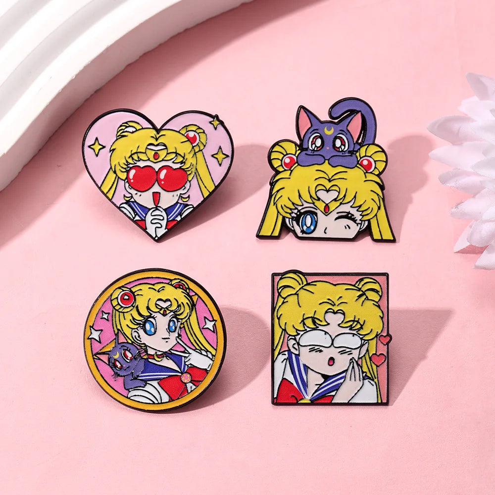 Wholesale Anime Custom Brooches Enamel Pins Cartoon PCS Lapel Badges Animal Funny Jewelry Gifts for Kids Friends