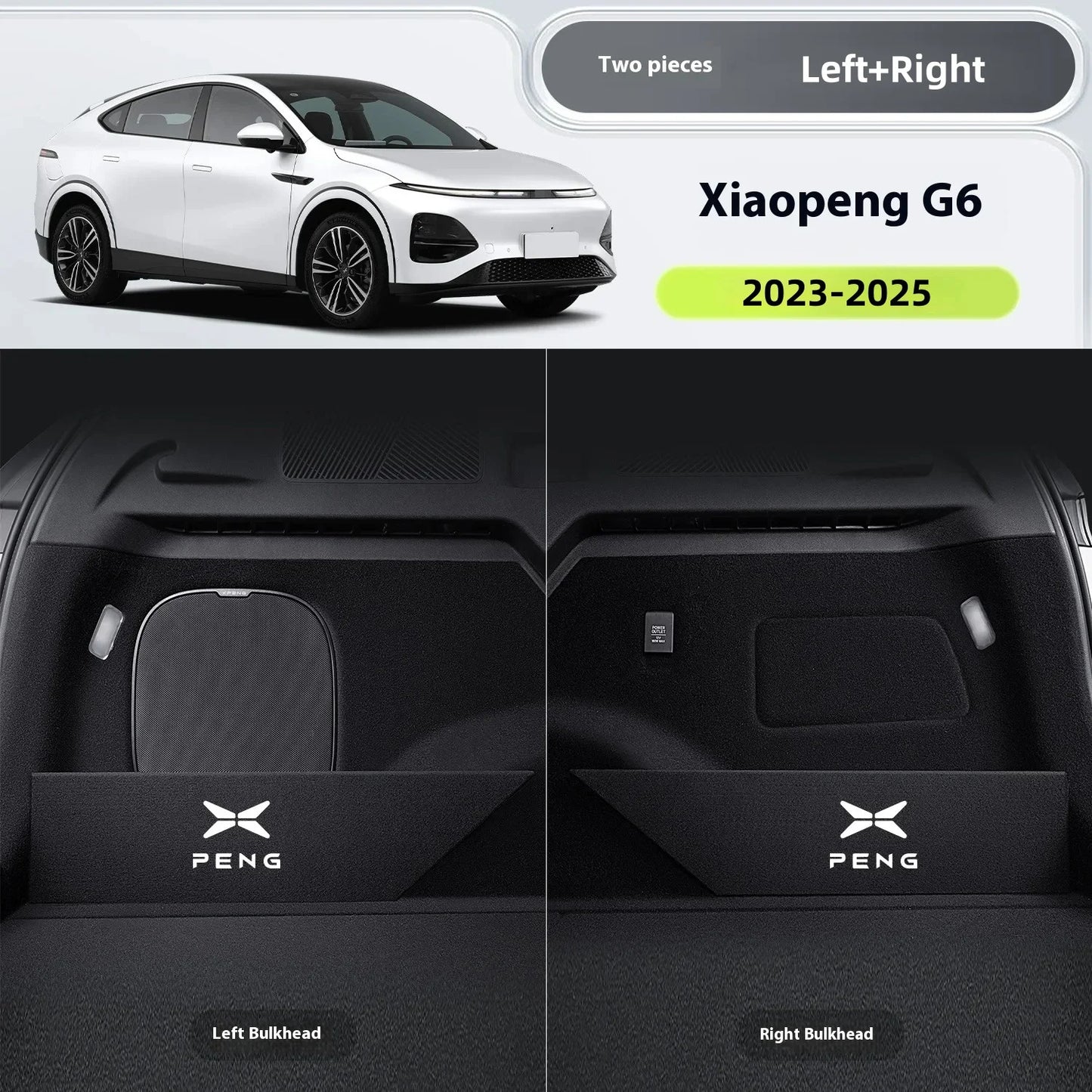 For Xiaopeng G6 Xpeng G6 2023 2024 2025 Upgrade Trunk Storage Partition Multifunction Storage Box Auto Interior Accessories