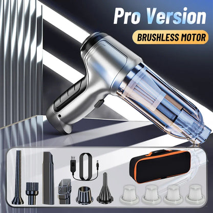 SZUK Car Vacuum CIeaner 95000Pa Wireless Handheld Cleaning Machine Powerful Mini Portable Blower Vacuum Cleaner for Car and Home