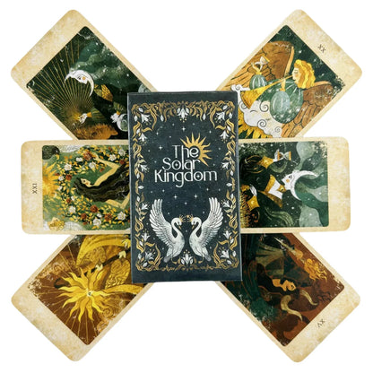 1/3/5 Pcs The Solar Kingdom Tarot Deck Oracle Set Divination English Versions Edition Board Playing Game Wholesale