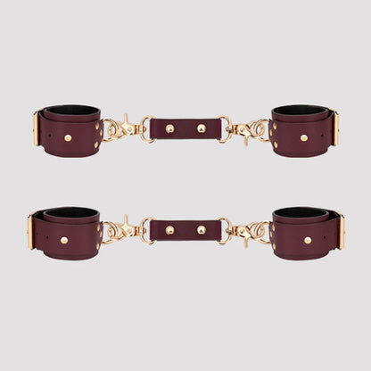 Puppy play Bondage Gear Handcuffs Wrist Ankle Thigh Cuffs Collar Restraints for Adult Fetish Play Sex Scene Simulation Cosplay