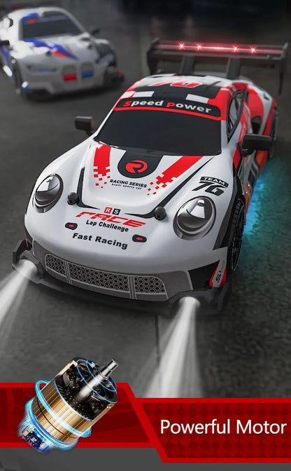 RC Drift Car 1:24 2.4GHz Remote Control Car Four Wheel Drive GTR Racing Vehicles Electric Racing Car Toys for Kids Adults Gifts