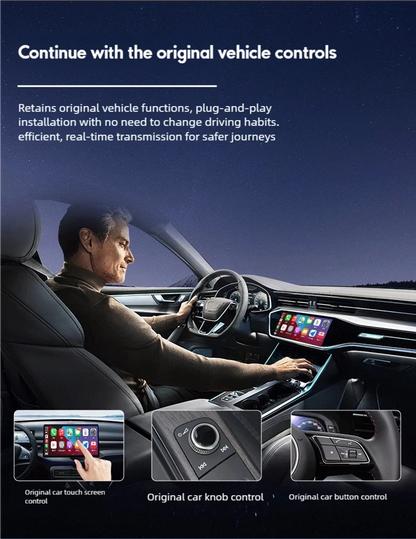 2026 Latest Wireless CarPlay Apapter USB CarPlay & Android Auto,Type-C Port,Converts Wired to Wireless,Plug & Play,Auto-USB