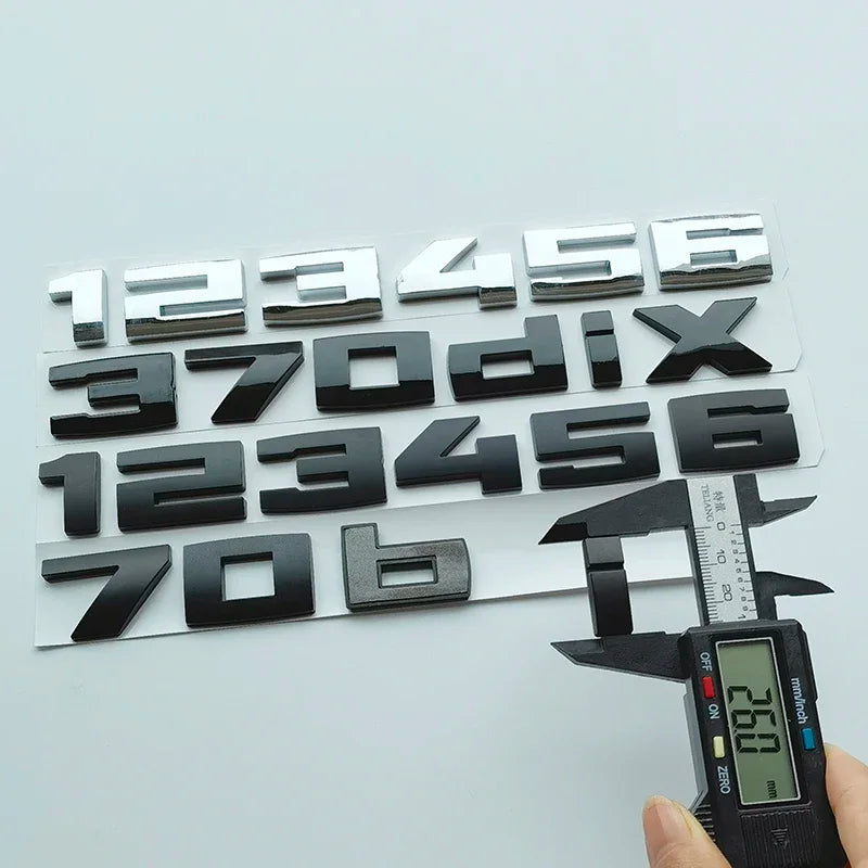 2.6cm M Series Bond Letters ABS Emblem for X1 X2 X3 X4 X5 X6 X7 135i 140i 235i 240i 550i 540i 535d Car Trunk Badge Logo Sticker