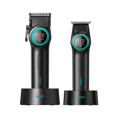 VGR high-end hair cutting set with 12000 RPM power electric shaving machine, professional hair trimmer combination V-001&977