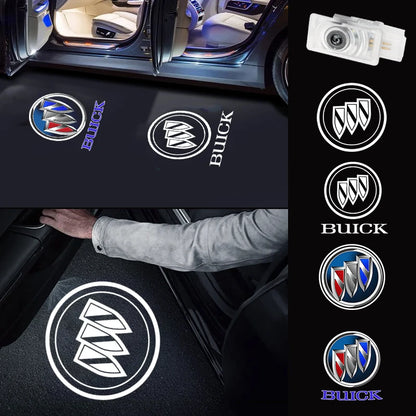 2pcs For Buick Regal 2009-2014 Lacrosse 2010-2020 Encore 2014-2016 Accessories HD Led Welcome Light Car Door Projector Lamps