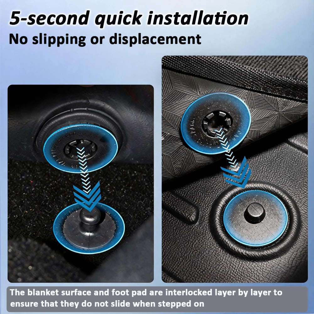 Car Floor Mats For Leapmotor C10 2024 2025 2026 Car Floor Mats & Cargo Liner TPE 3D Foot Mat Waterproof Trunk Mat Protective Pad