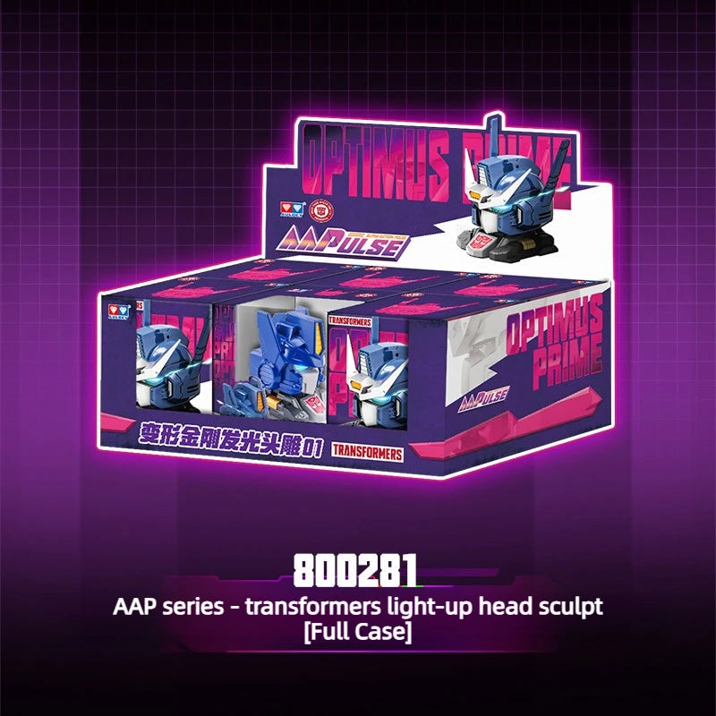 New AULDEY Transformers G1 Toy AAP Series Light-Up Head Sculpt Mecha Model Optimus Prime Dual Modes Pendant Display  Figure Gift