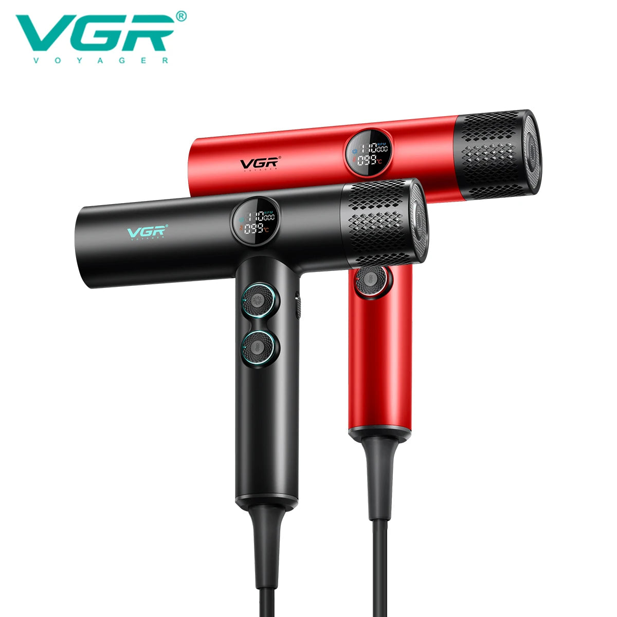 VGR Hair Dryer Professional Brushless Motor Negative Ion Hair Styling Blow Dryer Machine Powerful Adjustable Hair Dryer V-401