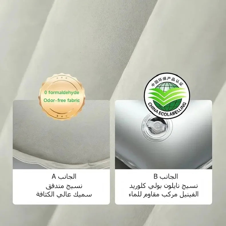 Car Air Mattress with Pump,Inflatable Bed With Head & Side Stops,Auto Back Seat & Trunk Mattress,Sleeping for Car Trip & Camping