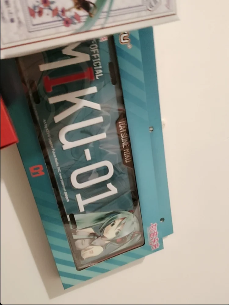 Decorative License Plate Hatsune Miku V2 Hanging Ornament Anime Collectible Commemorative Car Decoration Otaku Peripheral
