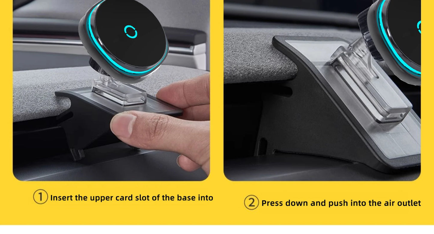 Car Phone Holder Mount for Tesla Model Y Junipe Model3 Highland Cold air low Temperature Charg Magnetic Car Phone Support Frame