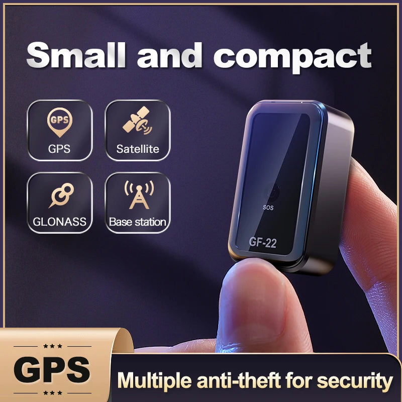 GF22 Mini GPS Tracker Real-time GPS Tracking Device Magnetic Vehicle Locator Portable GPS Locator Anti-theft Alarm Position APP