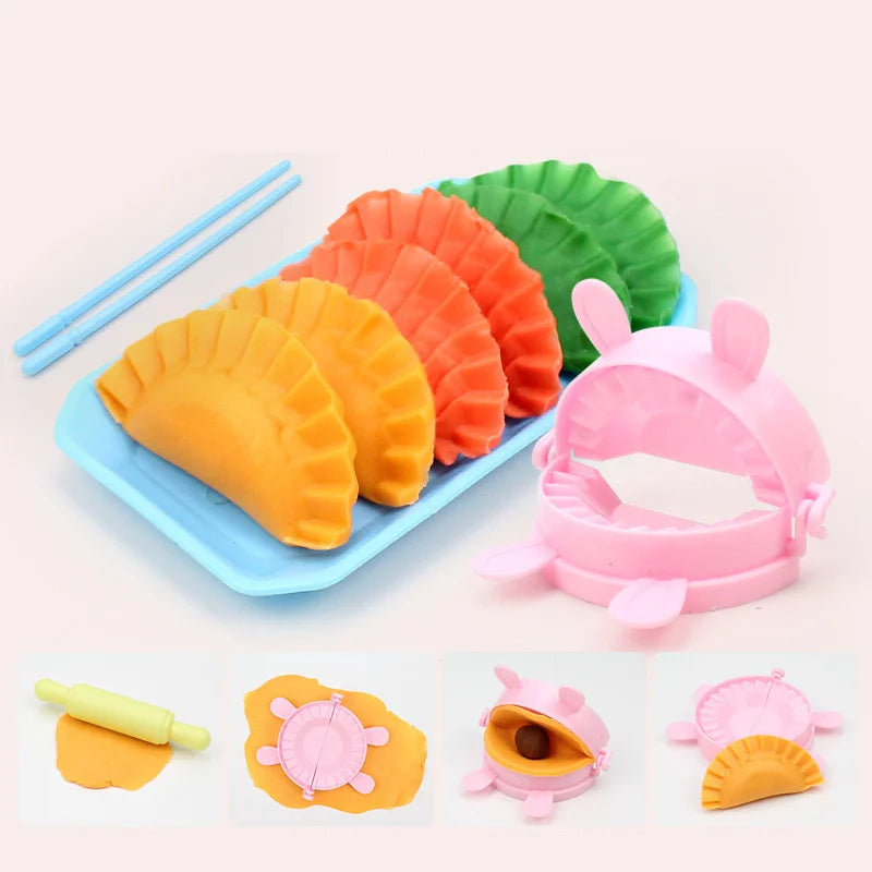 Kids Colored Clay Noodle Machine DIY Play Dough Tools Ice Cream Plasticine Mold Kits Puzzle Toys for Boys Girls Birthday Gift
