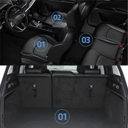 Right Drive for BYD Sealion 7 EV Model 2024 2025 TPE 3D Car Floor Mats Cargo Liner Pad Waterproof All- Weather Accessories