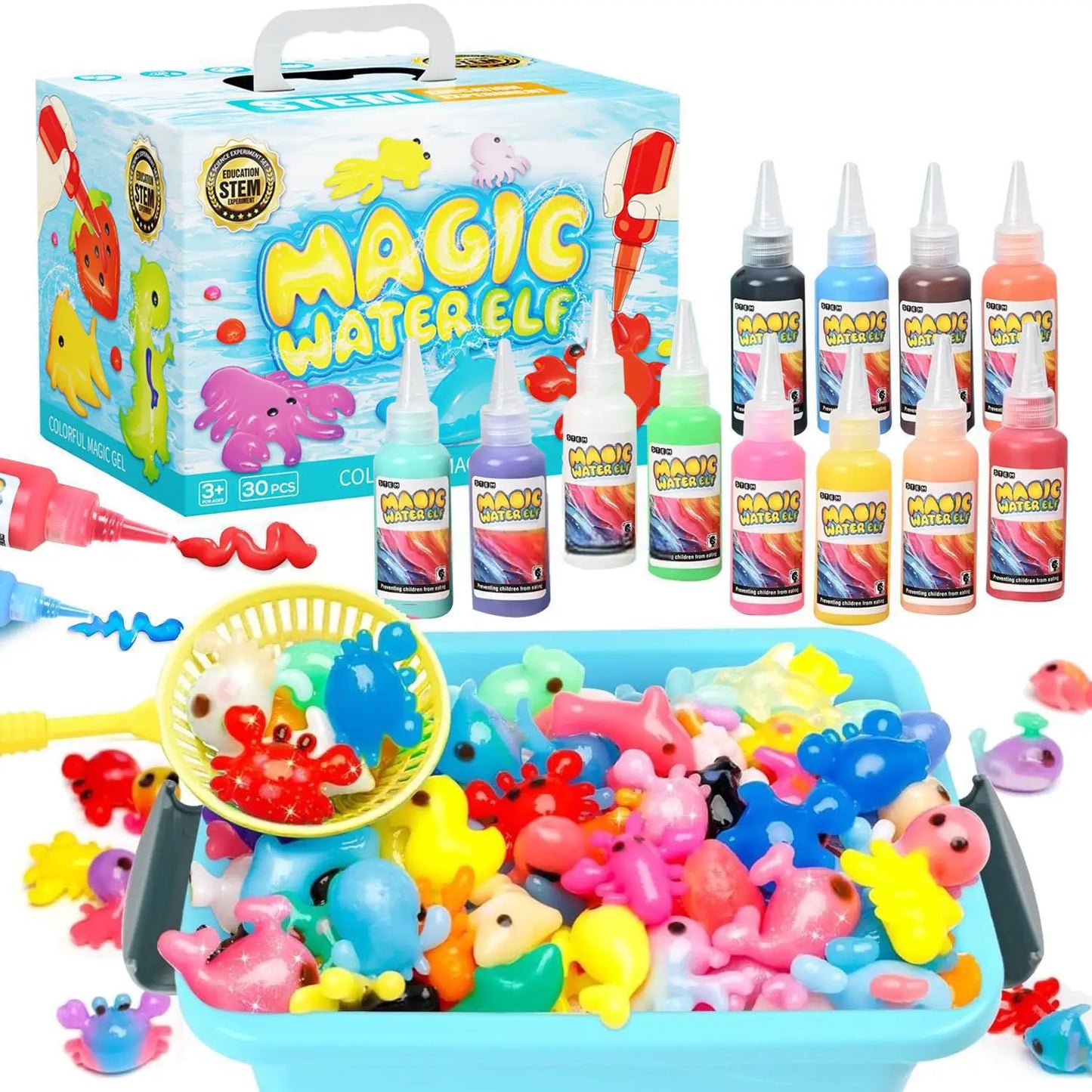 Magic Water Elf DIY Set,Handmade Little Artist Graffiti Toy,Magic Hydrogel,Children's Creative Handmade Birthday Christmas Gifts