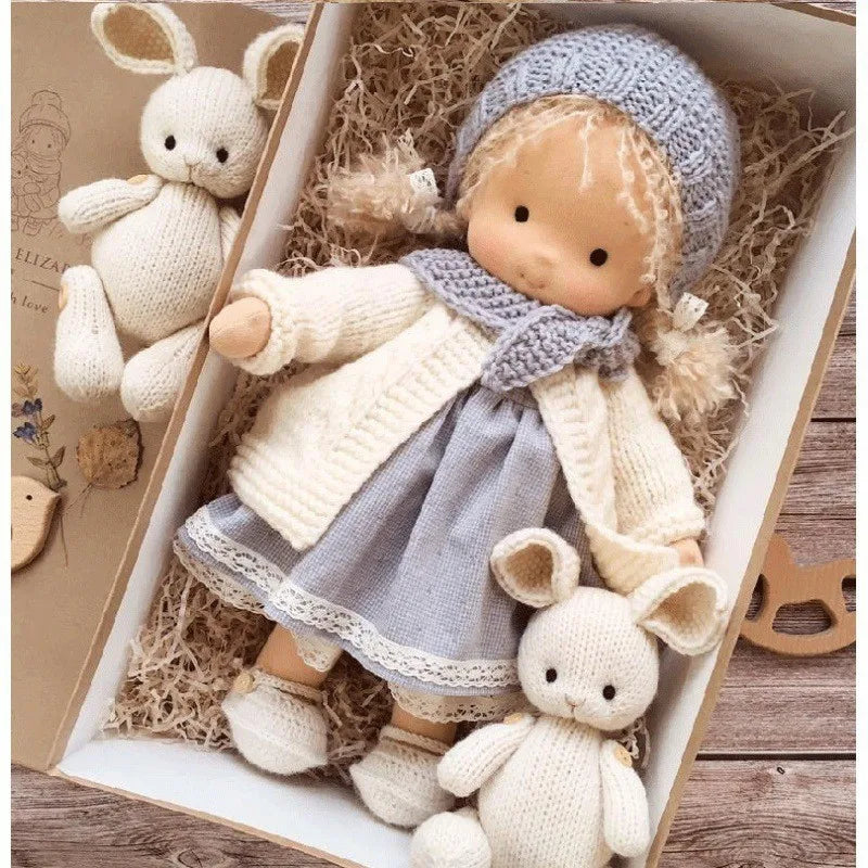 30cm New Waldorf Handmade Cotton Stuffed Plush Doll Kawaii Anime Collection Model Room Decoration Festival Gift Adults Toys