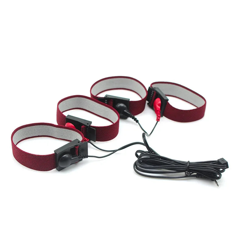 Promotion Electroshock E-stim Sex Products Electrosex Penis Ring E-stim Anal Butt Plug Electrostimulation Nipple Clamps Estim